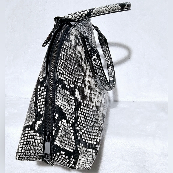Aldo Black and White Snakeskin Crossbody Bag - Picture 9 of 16